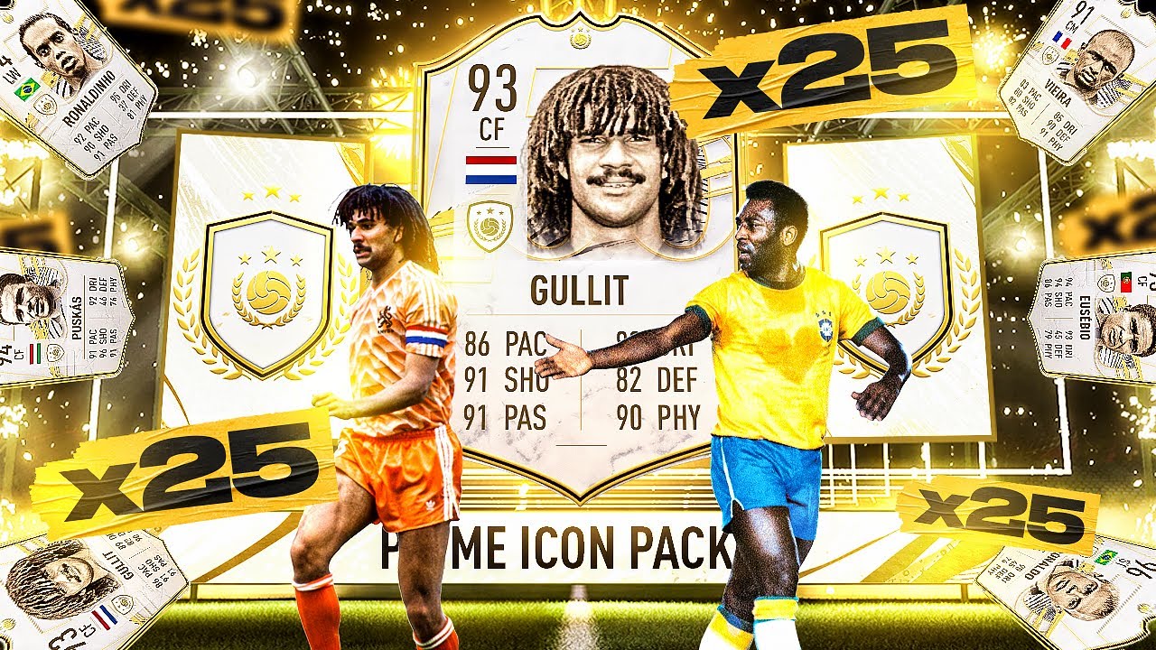 What do you get from 25 Guaranteed Prime Icon Upgrade Packs?