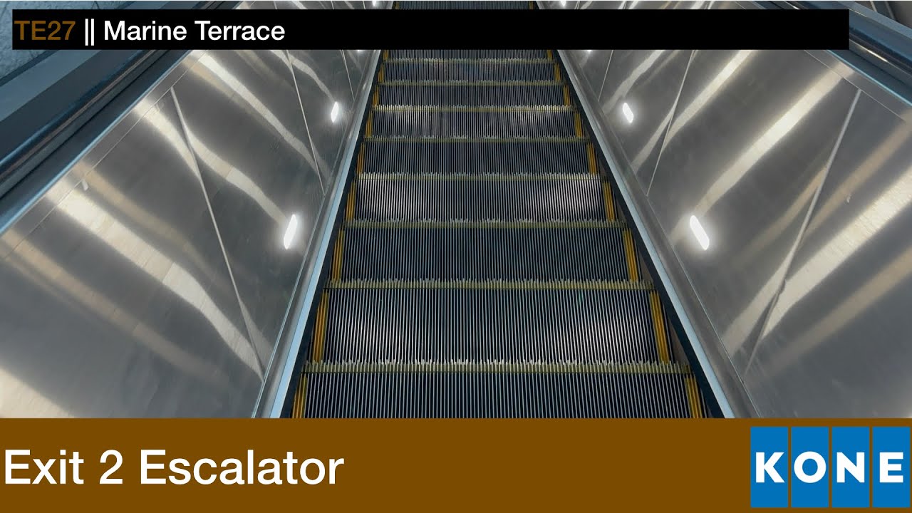 Marine Terrace MRT Station || Kone Escalator (Exit 2)