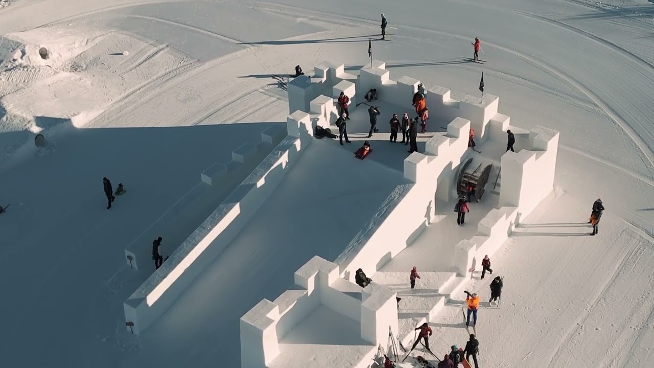 Norges største snøborg på Vierli, Rauland
