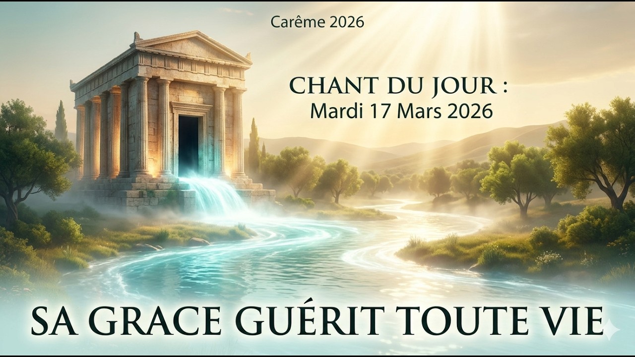 CHANT DU JOUR  : Mardi 17 Mars – Carême 2026 | SA GRÂCE GUÉRIT TOUTE VIE | Prière & Méditation