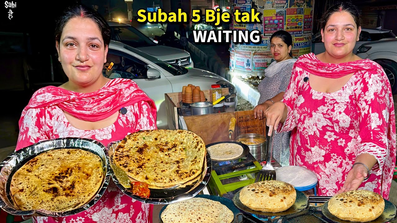 Punjab's No 1 LATE NIGHT 3 Am Desi Ghee Punjabi Nashta 😍 Street Food India