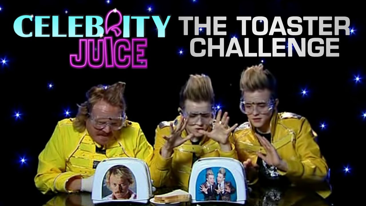 Jedward on Celebrity Juice - The Toaster Challenge
