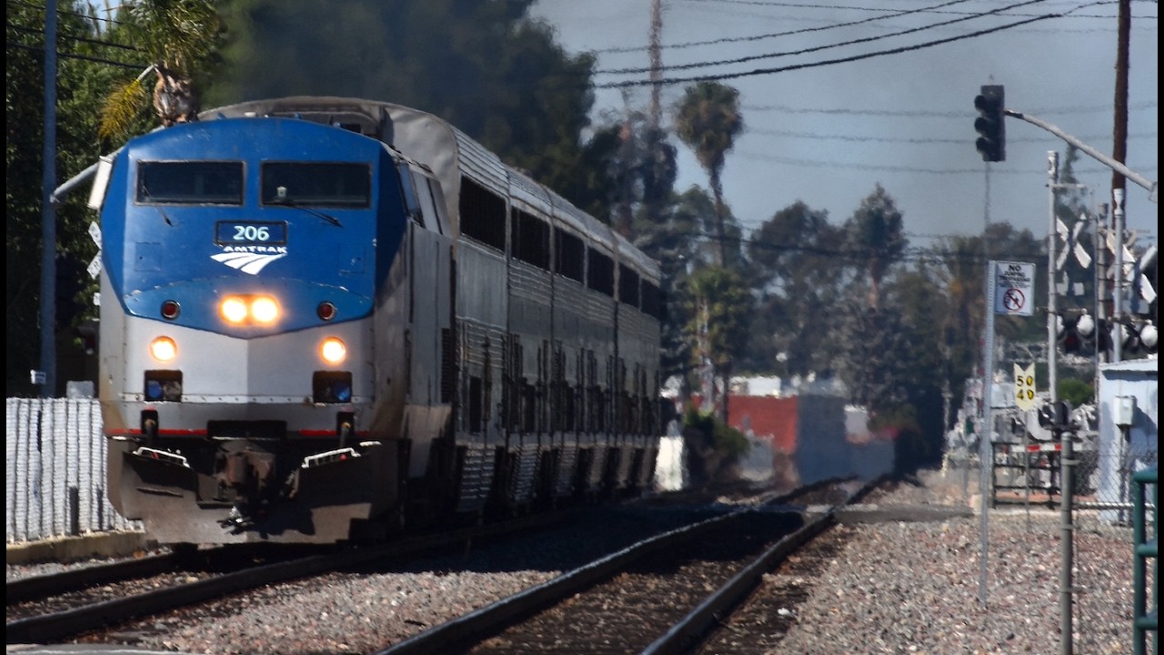Amtrak 206 Pacific Surfliner Chase! Great K5LA!