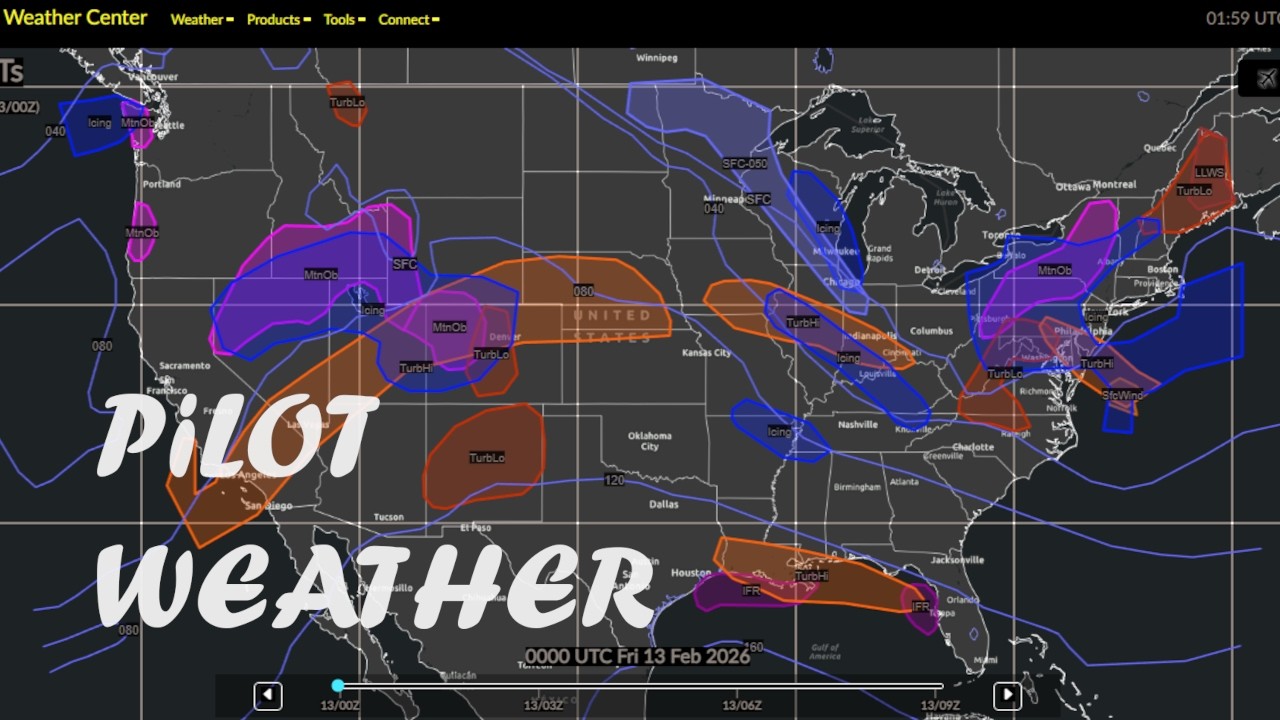 FEB 12 🌧️ Gulf Coast MVFR & Northwest Mountain Snow | Pilot Weather Brief