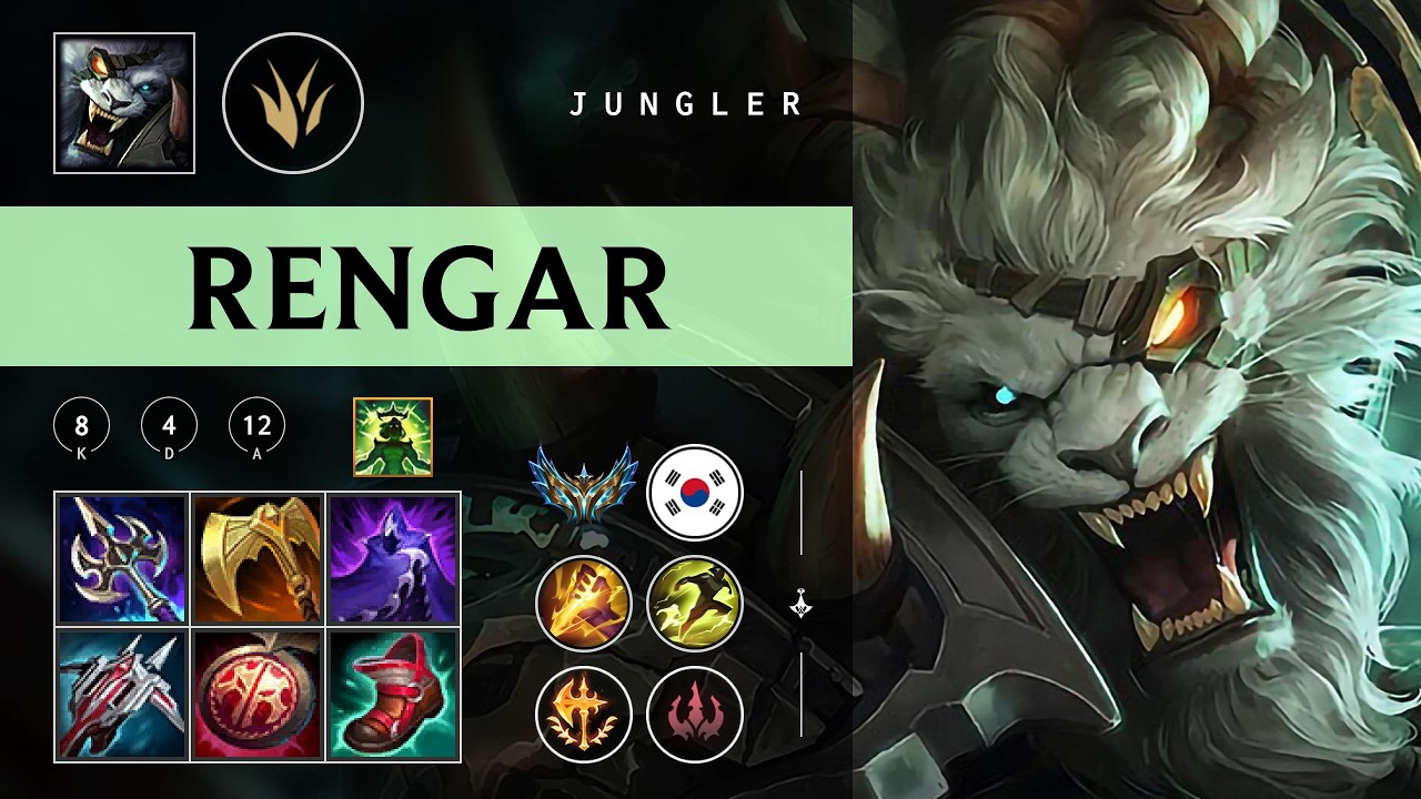 Rengar Jungle vs Hecarim - KR Challenger Patch 26.05