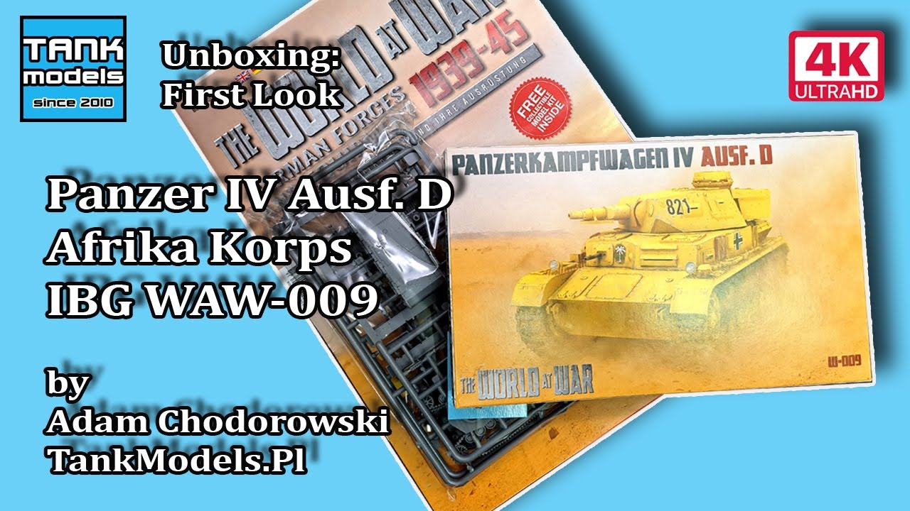 Unboxing #130  - Panzer IV Ausf. D - IBG WAW-009