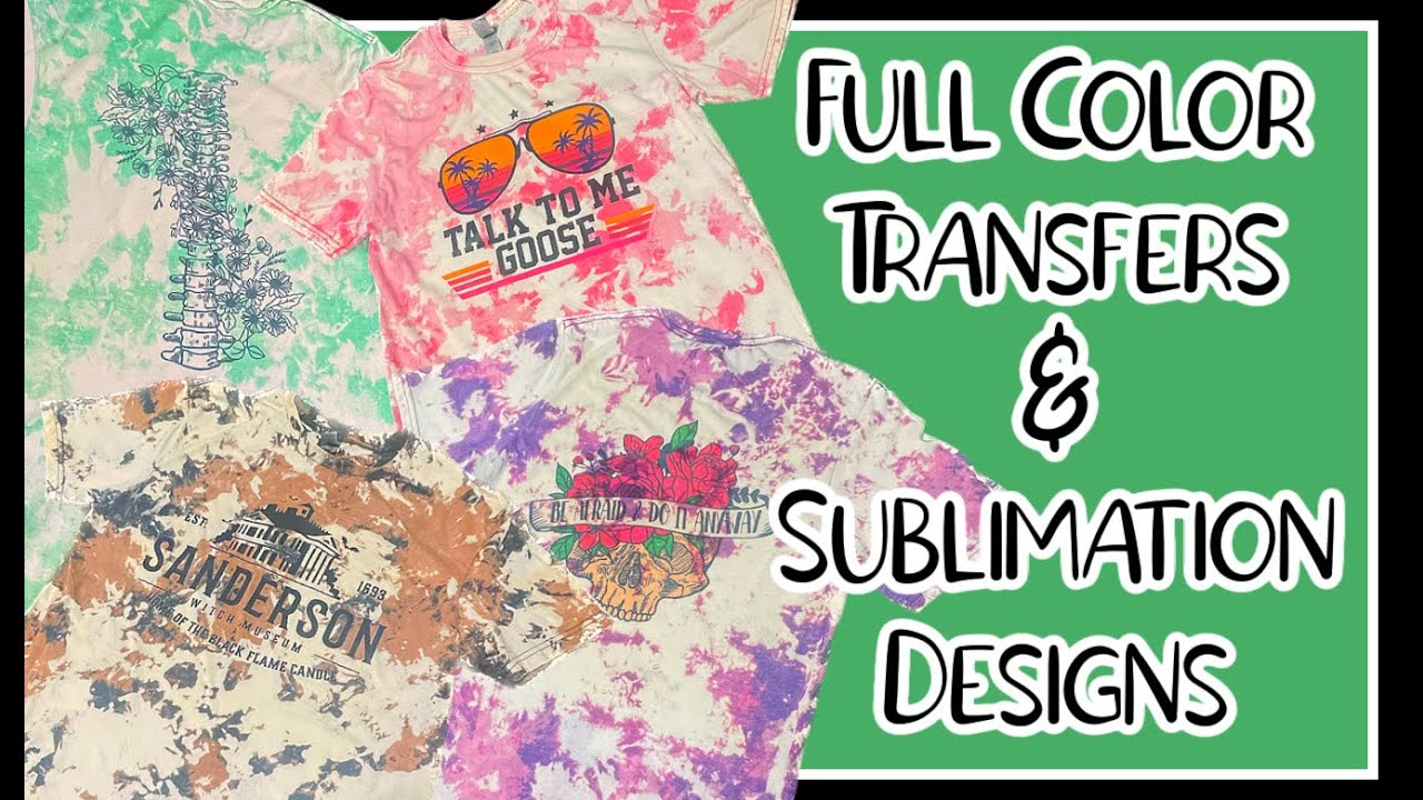 How to Heat Press Sublimation and Full Color Transfers to a shirt!