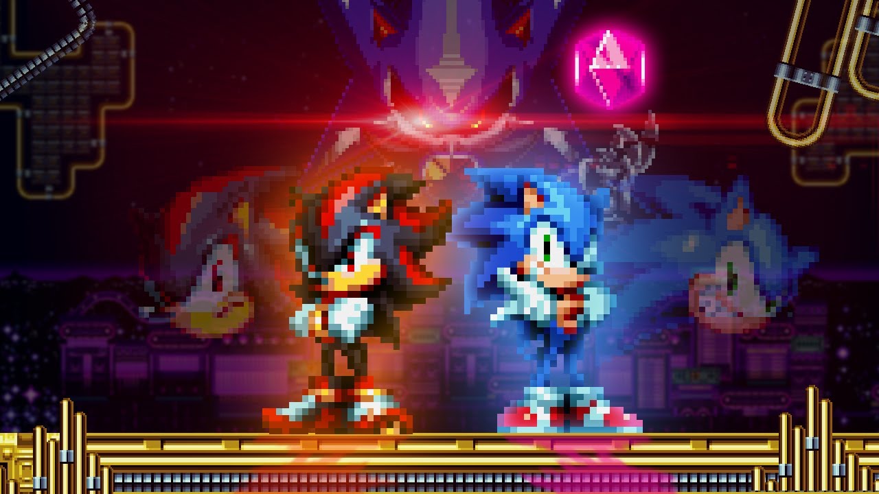 Sonic Mania - Sonic & Shadow vs Neo Metal Sonic