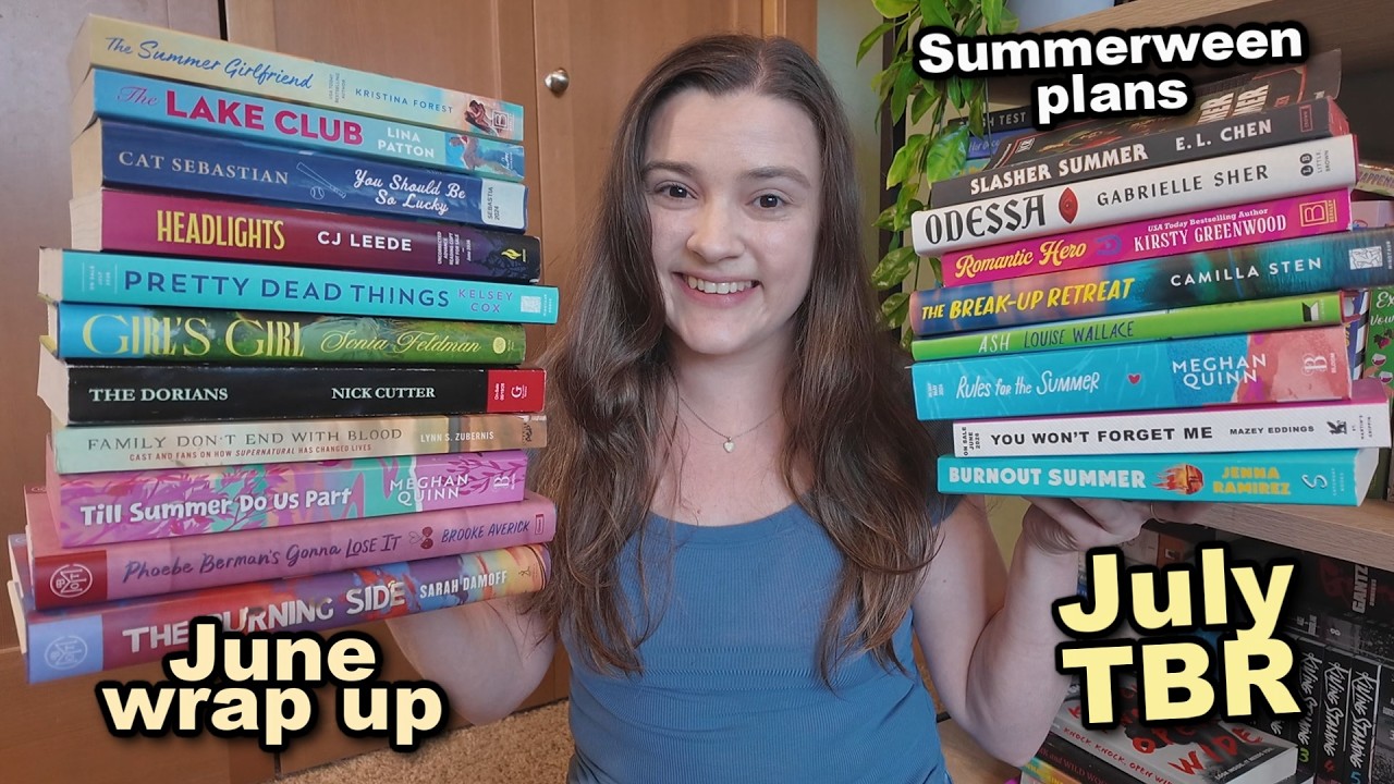 I read 14 books in June + July TBR 👻📚☕️(Summerween reading plans and June wrap up)