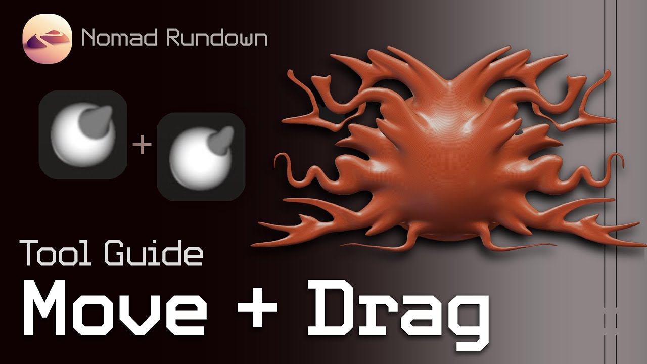 Nomad Sculpt Rundown 02 / Move + Drag Tools