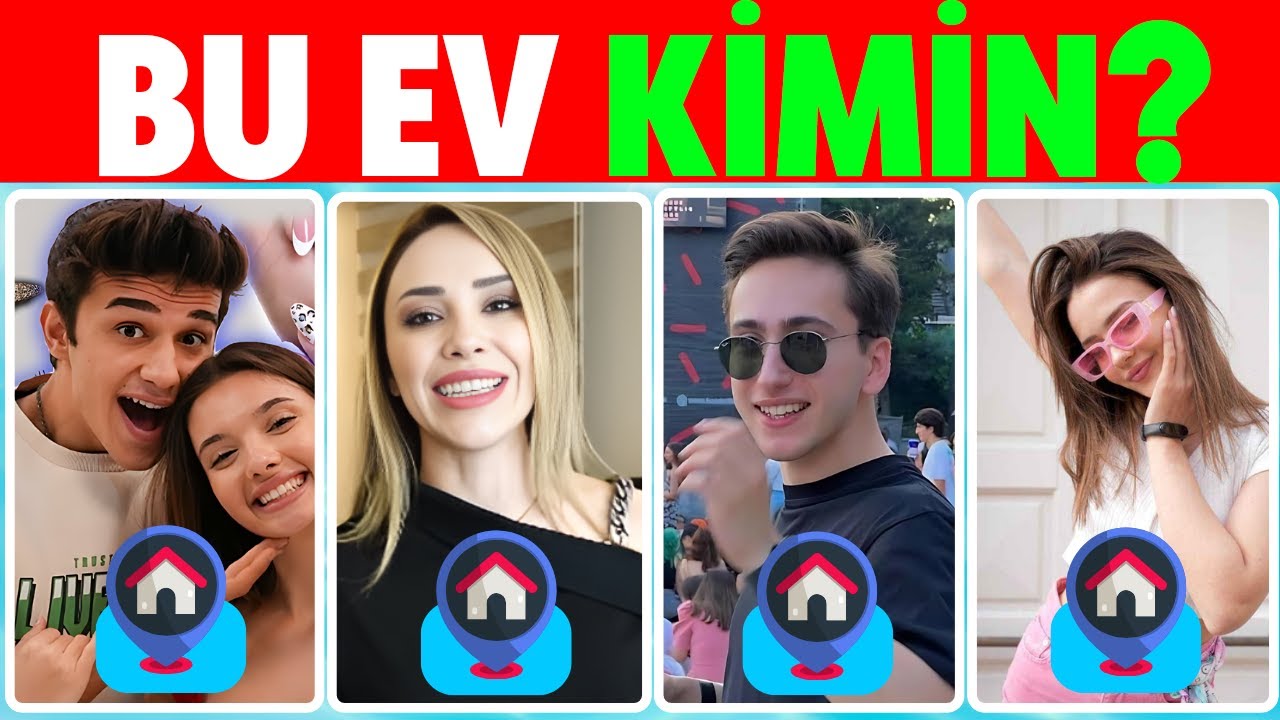 Bu Kimin Evi 🏠 Youtuber Evlerini Tahmin Et 🎈Youtuber Bulmaca