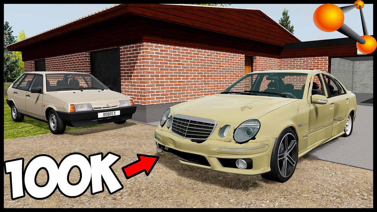 МЕРСЕДЕС ЗА СОТКУ! Битый НО ЕДЕТ! - BeamNg Drive
