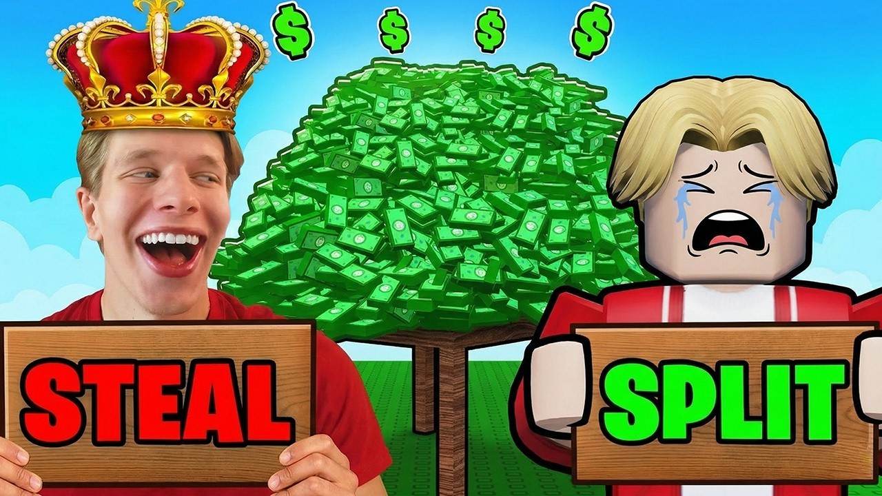 Jag Blev Den #1 RIKASTE Spelaren i Split Or Steal..