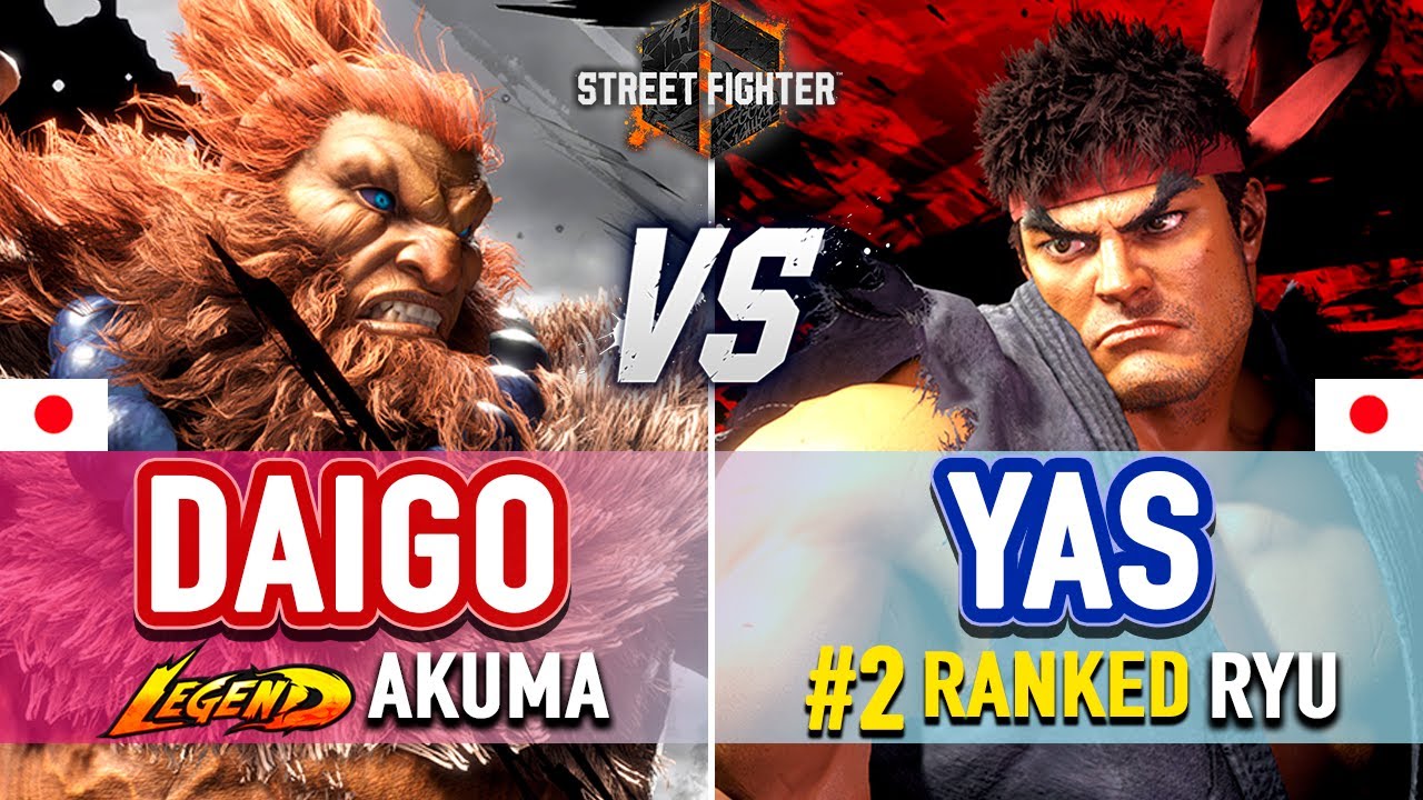 SF6 🔥 Daigo (Akuma) vs YAS (#2 Ranked Ryu) 🔥 SF6 High Level Gameplay