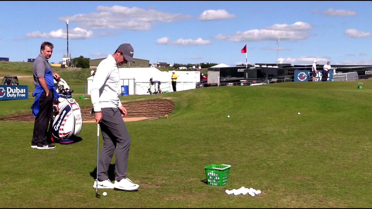 Rory Mcilroy | Pitching Practice | Irish Open 2017 | Portstewart GC