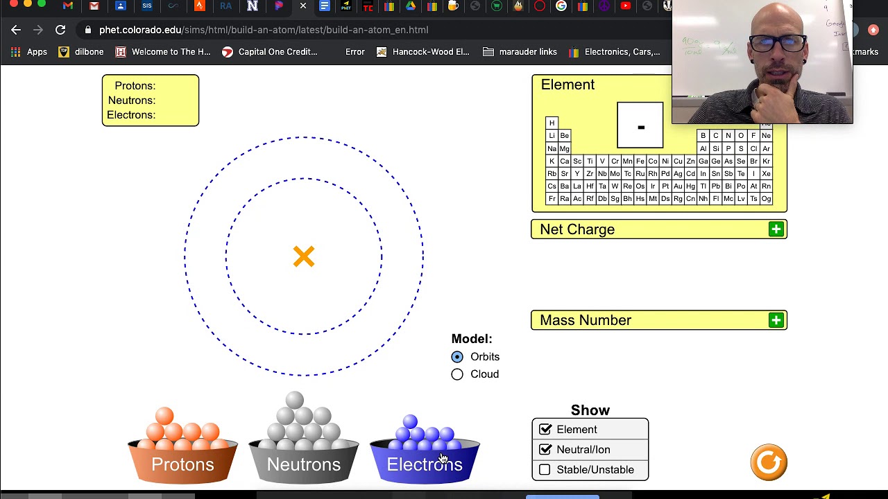 Atomic Structure Build an Atom set up: Nov 10, 2020 10:43 AM