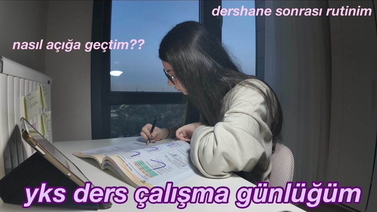 dershane sonrası ders çalışma rutinim👩🏻‍💻