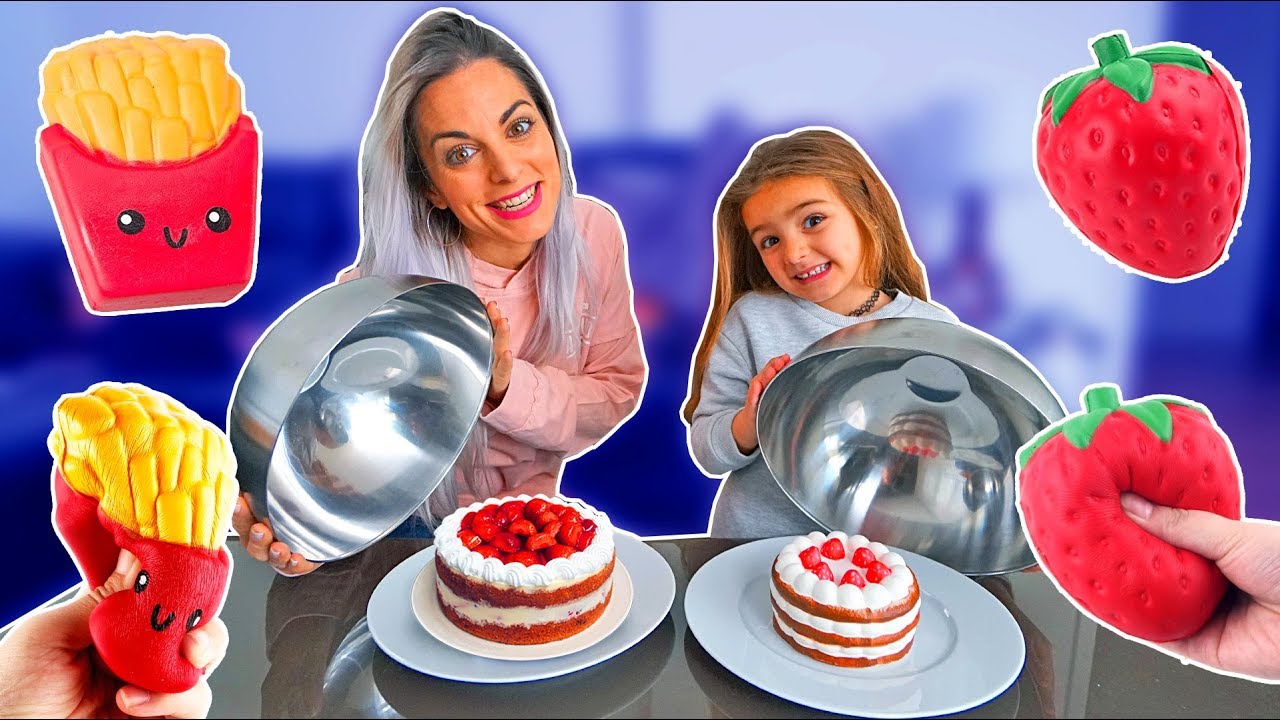 SQUISHY vs REAL FOOD!!  ItarteVlogs