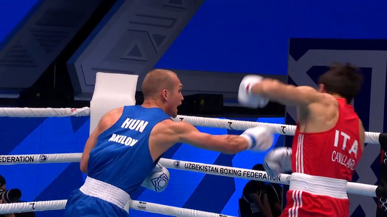 R16 (75KG) CAVALLARO SALVATORE (ITA) vs AKILOV PYLYP (HUN) | IBA World Boxing Championships 2023