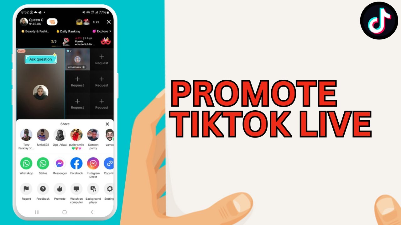 Как продвигать прямые трансляции в TikTok
