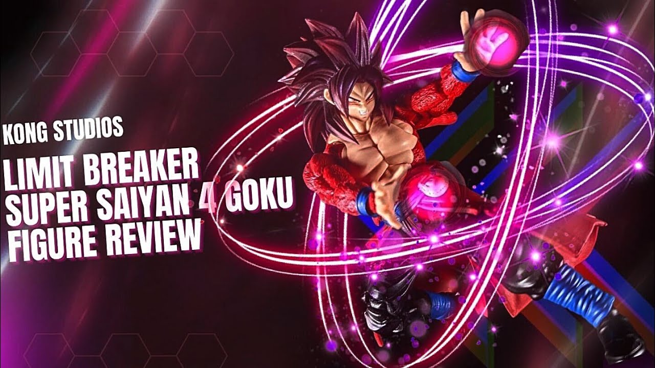 Limit breaker SSJ4 Goku Action Figure review Kong studios