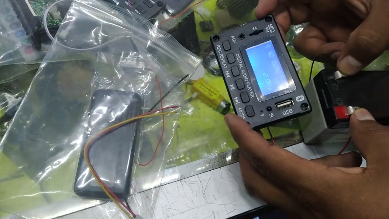Probando M&oacute;dulo MP3 , Bluetooth 5.0 con pantalla lcd //Musitec AQP//
