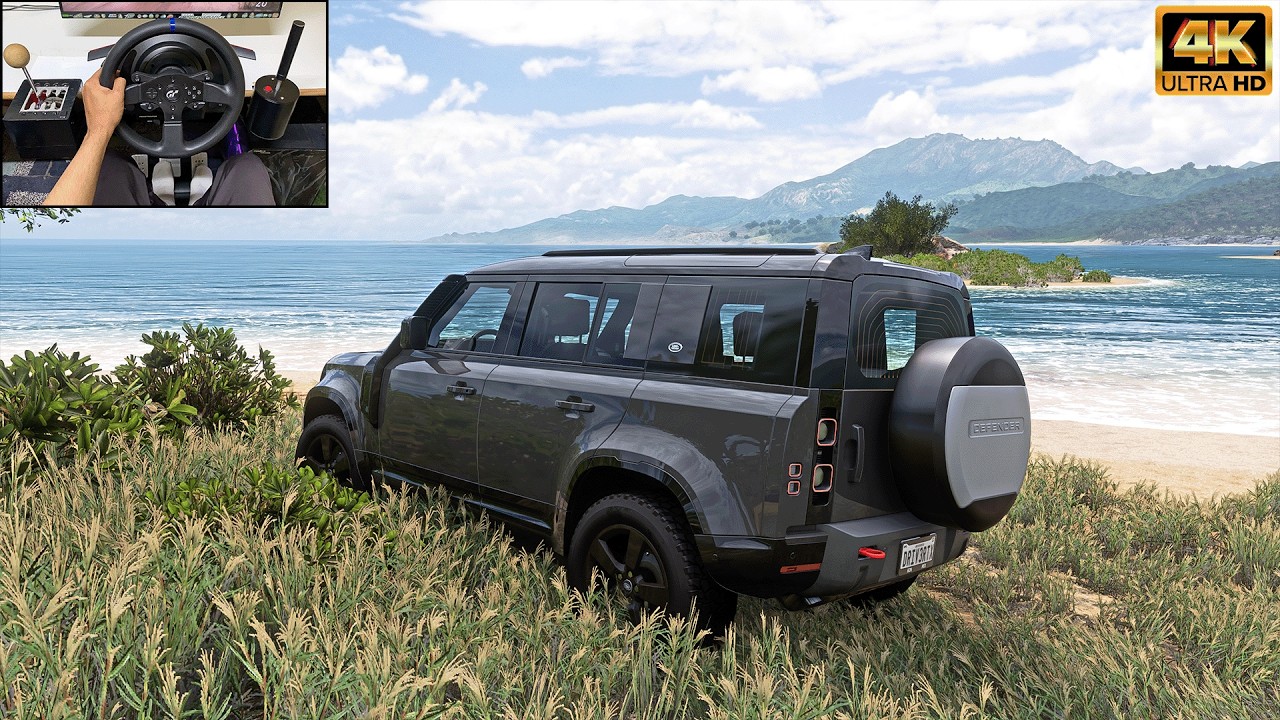 Land Rover Defender - Forza Horizon 5 | Thrustmaster T300RS gameplay