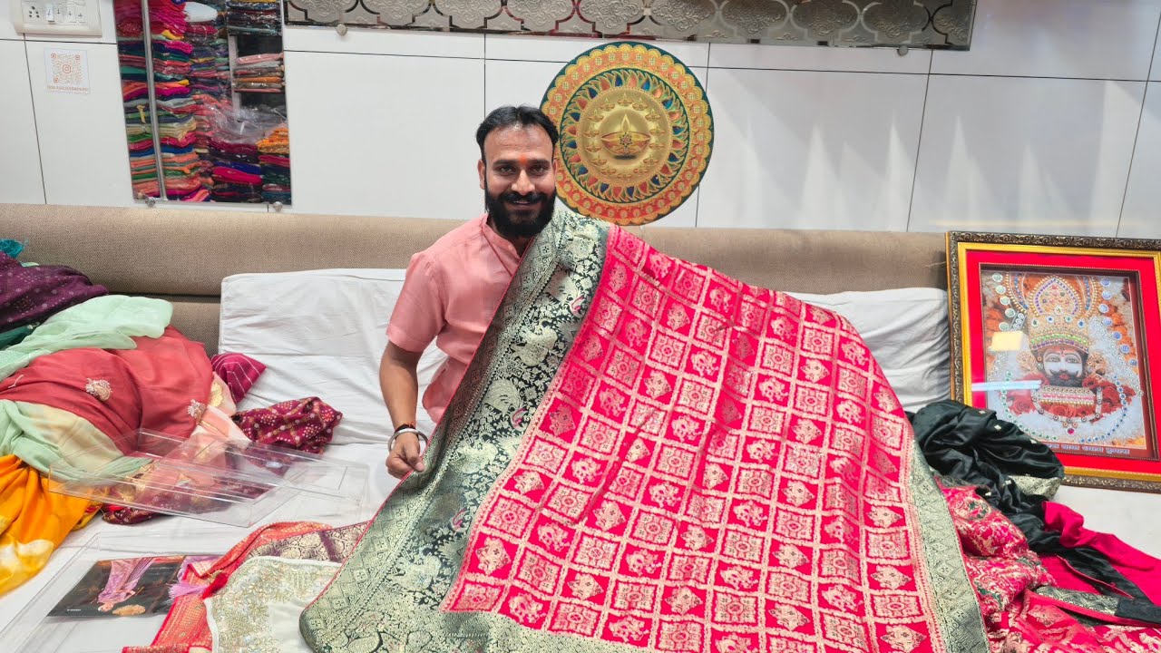 सिल्क की फैंसी डिजाइनर साड़ी😱😱🔥#explore #saree #textilesboutique #wholesaleclothing #wholesale 
