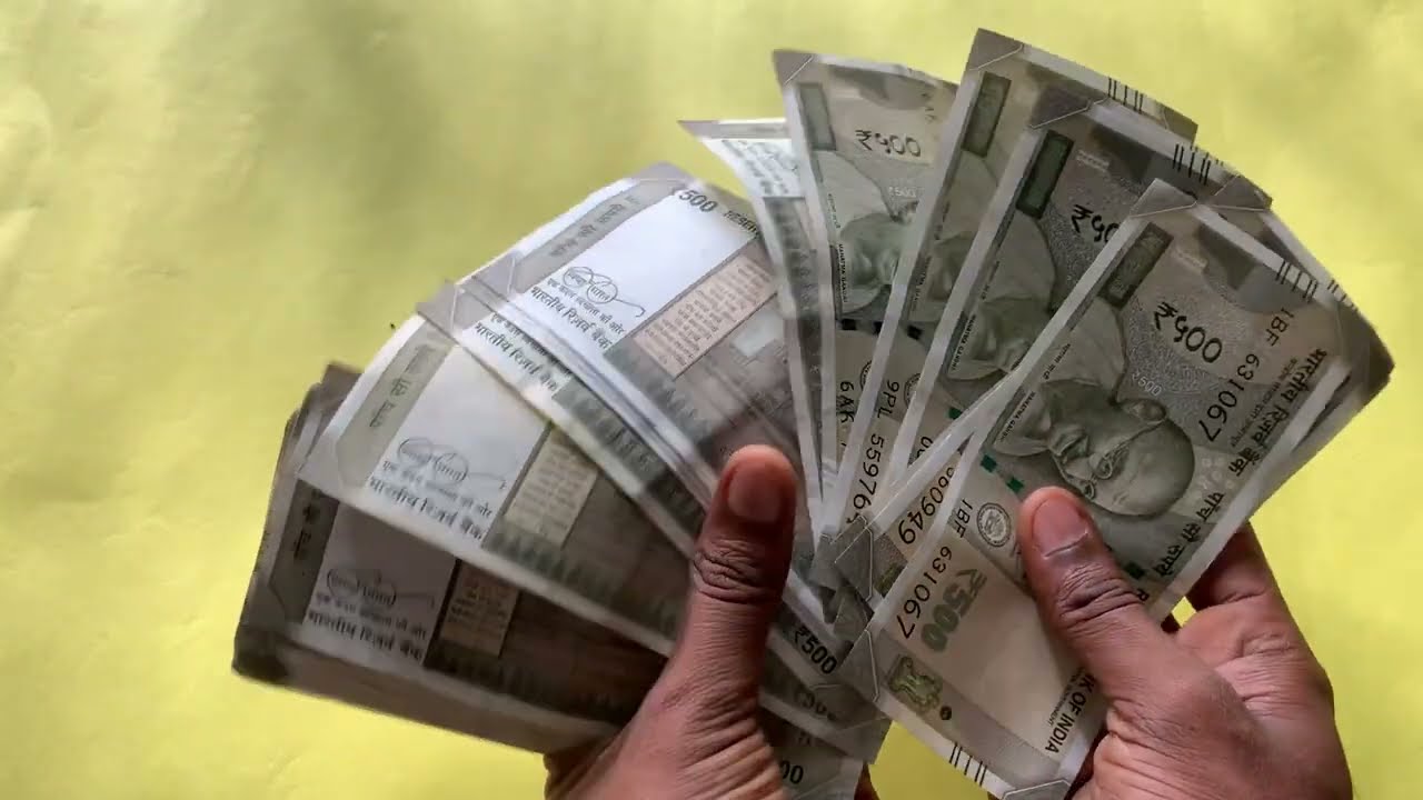 Cash counting asmr viral video India November 18, 2025