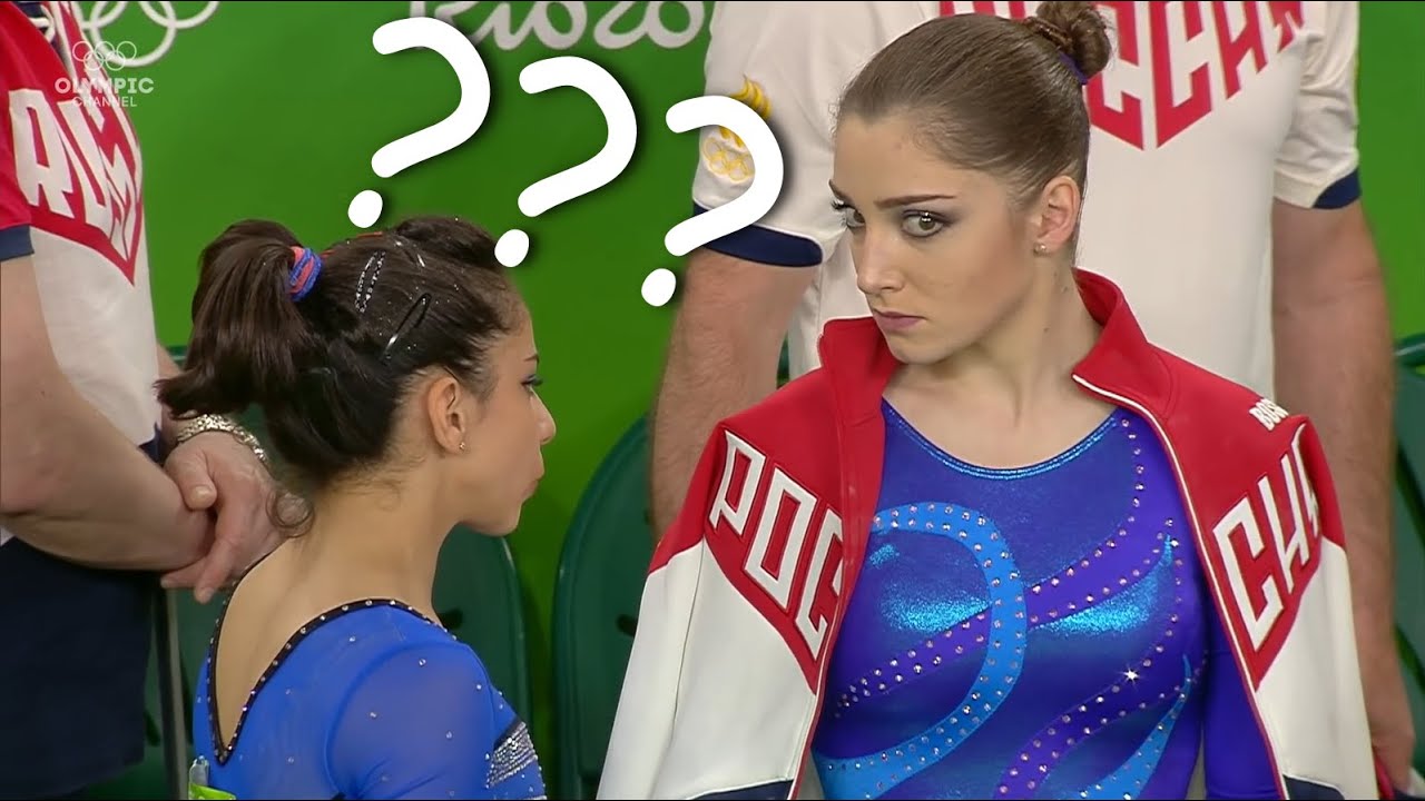 aliya mustafina being iconic for 9 minutes straight