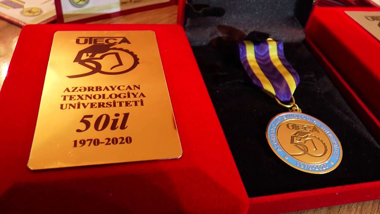 Azərbaycan Texnologiya Universitetinin 50 illiyi münasibətilə 100-ə yaxın əməkdaş təltif edilib