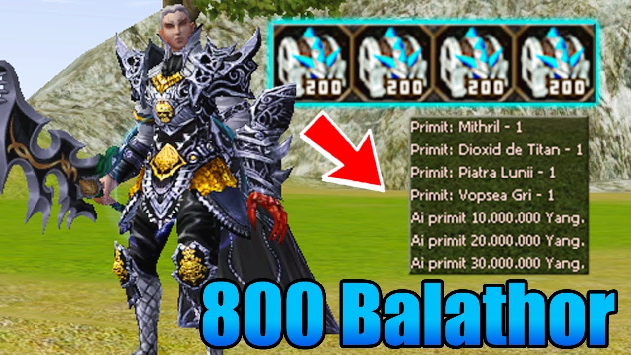 PROFIT din 800 Cufere Balathor ✅ 200 Woni Cost Initial ✅  Metin2.ro