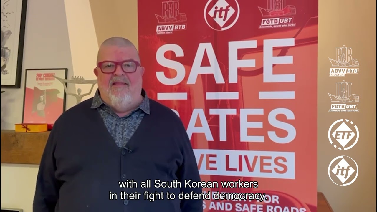Solidarity with South Korean transport workers