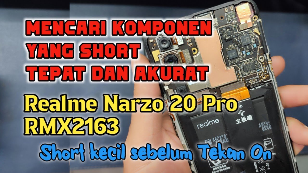 Realme Narzo 20 Pro Mati Total, Short Kecil Sebelum Tekan On (RMX2163)
