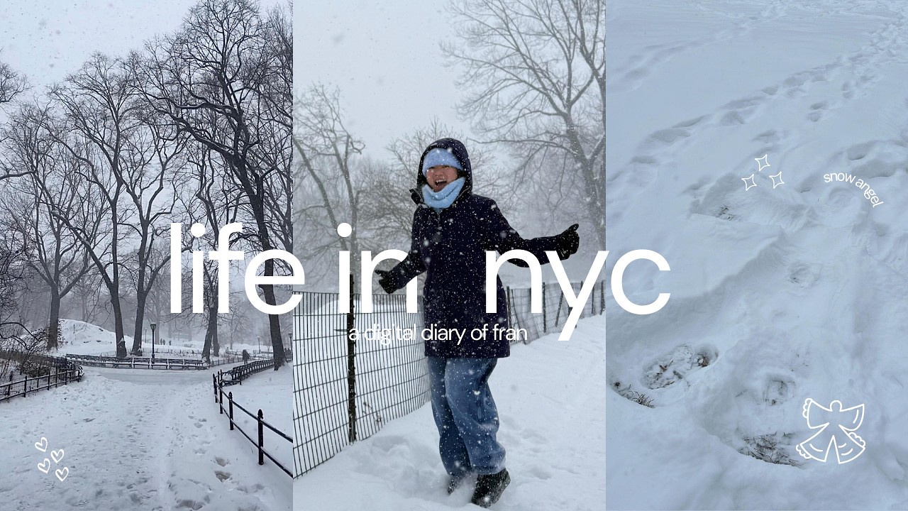 life in nyc 🗽 | walking through a snowstorm in the city (a very snowy and chaotic day)