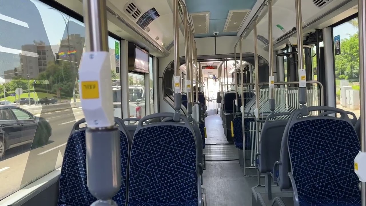 Golden Dragon XML6185DE bus #233-88-902 Egged Bus Company on route 100 in Rishon LeZion