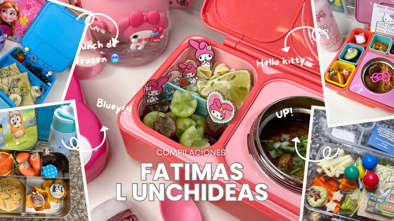 Todas las loncheras de la semana! 5 ideas de lunch para los peques de la casa #lunchideas