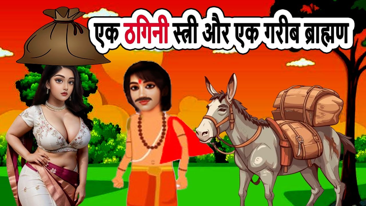 एक ठगिनी स्त्री और एक गरीब ब्राह्मण | cartoon story | moral story | bedtime story | mann k voice |