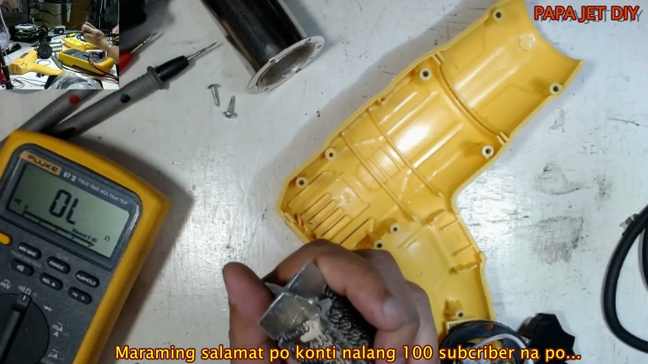 Heat gun replace thermal fuse