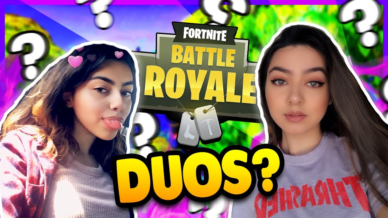 playing fortnite duos with my sister...