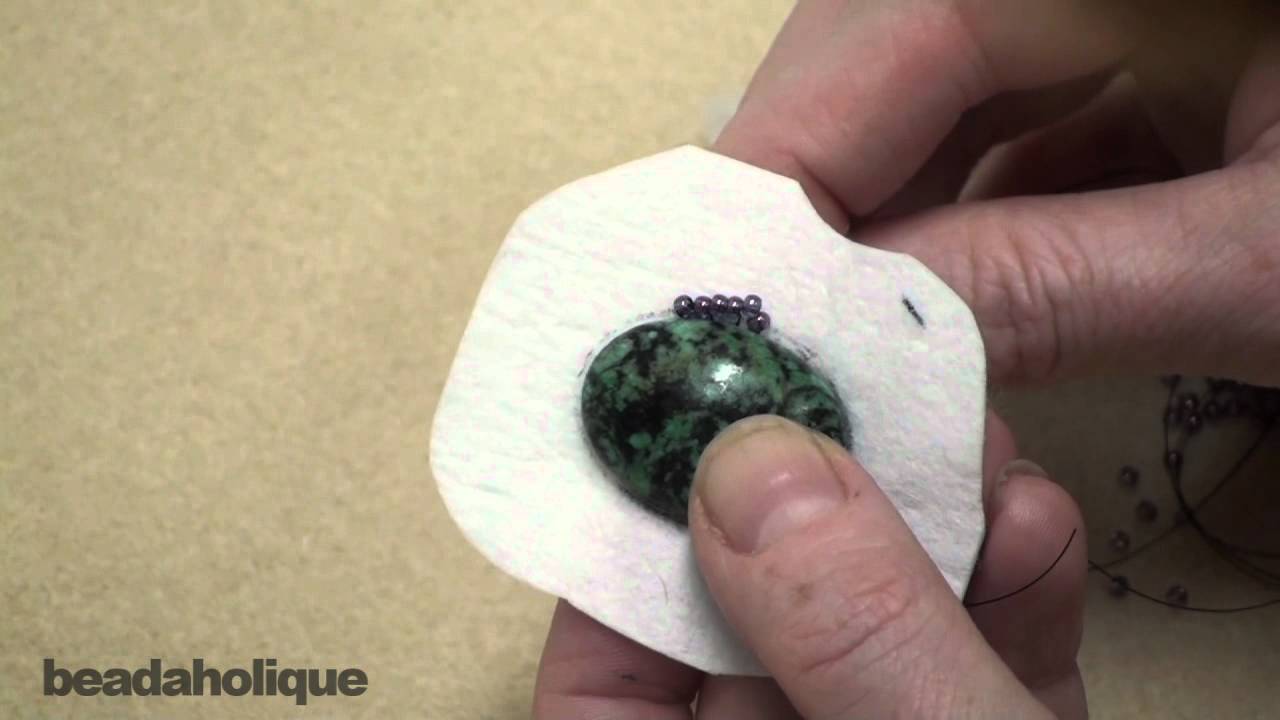 How to Backstitch in Bead Embroidery