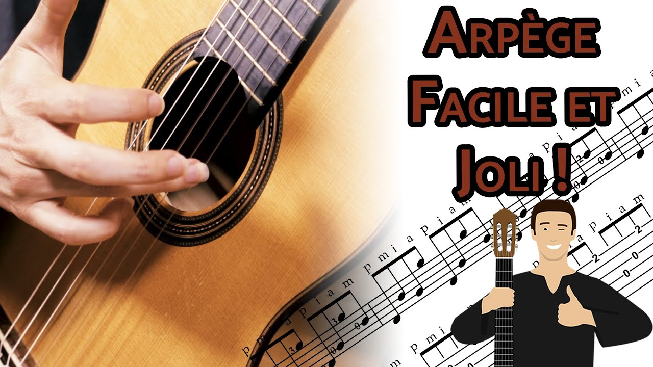 Un Joli morceau FACILE en arpège - Lucita - Tuto Guitare