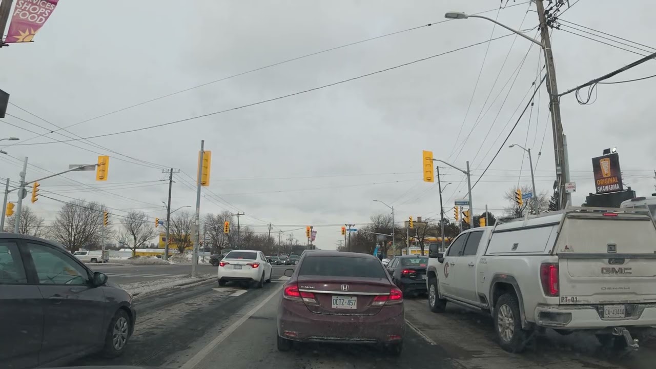 Toronto City Drive Winter