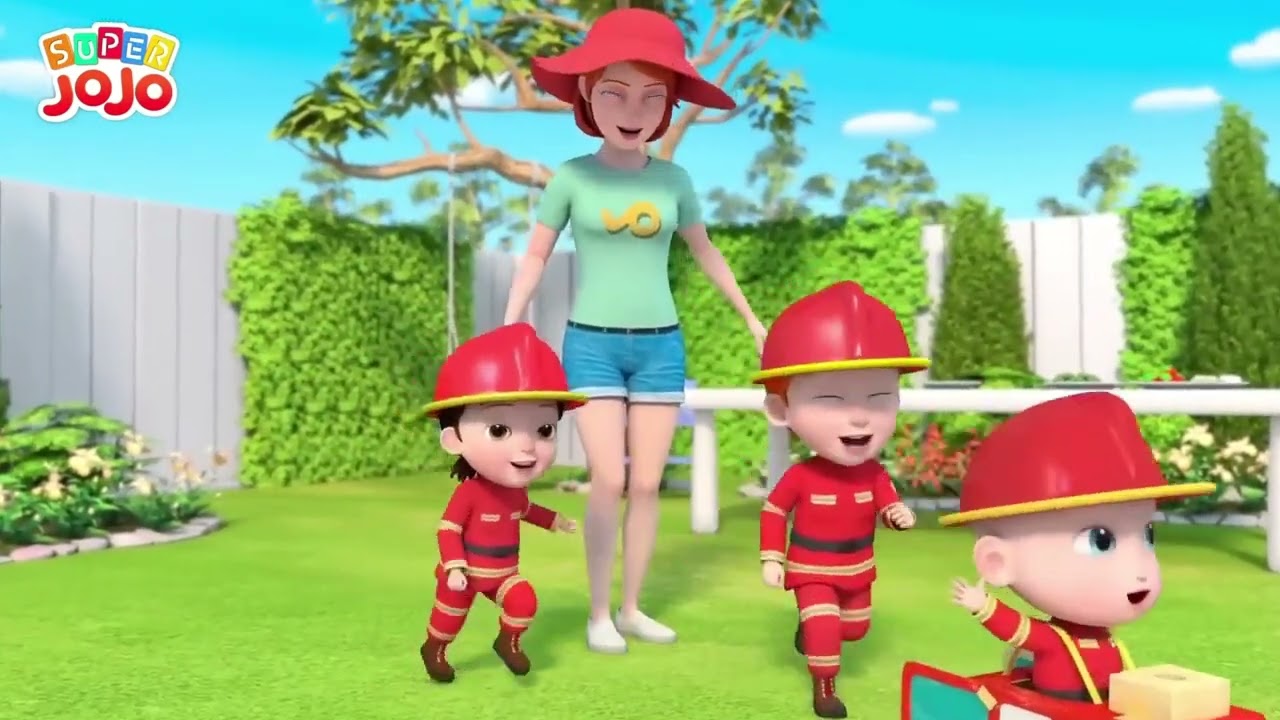 Firefighter Song | SuperJoJo | Nursery Rhymes & Kids Songs