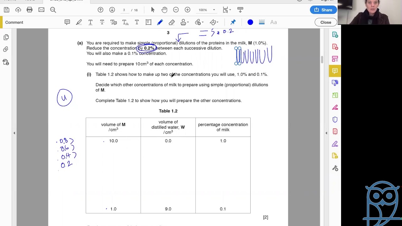 AS Level Biology - Past Practical Paper Revision - Part 1