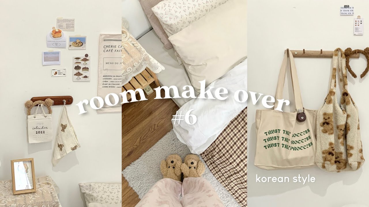 room makeover •6 🐻 : korean style , kamar 2x3 , haul room decor , review shampoo scarlet ◝(⑅•ᴗ•⑅)◜