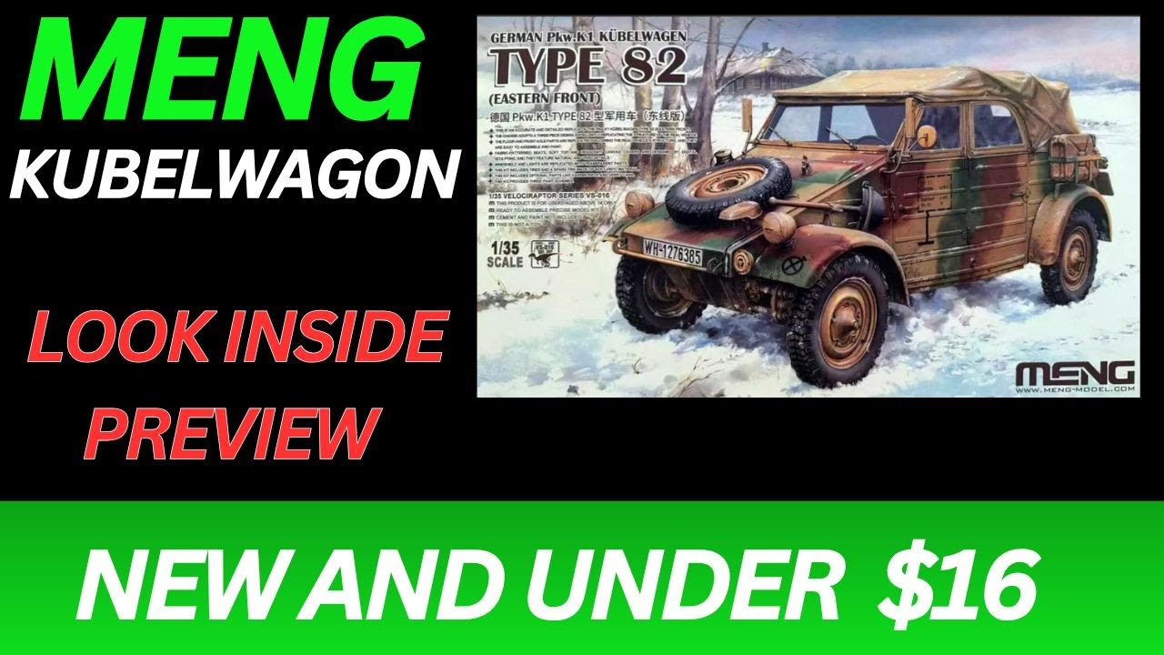 Meng 1/35 Kubelwagons  New and under $16 look inside preview