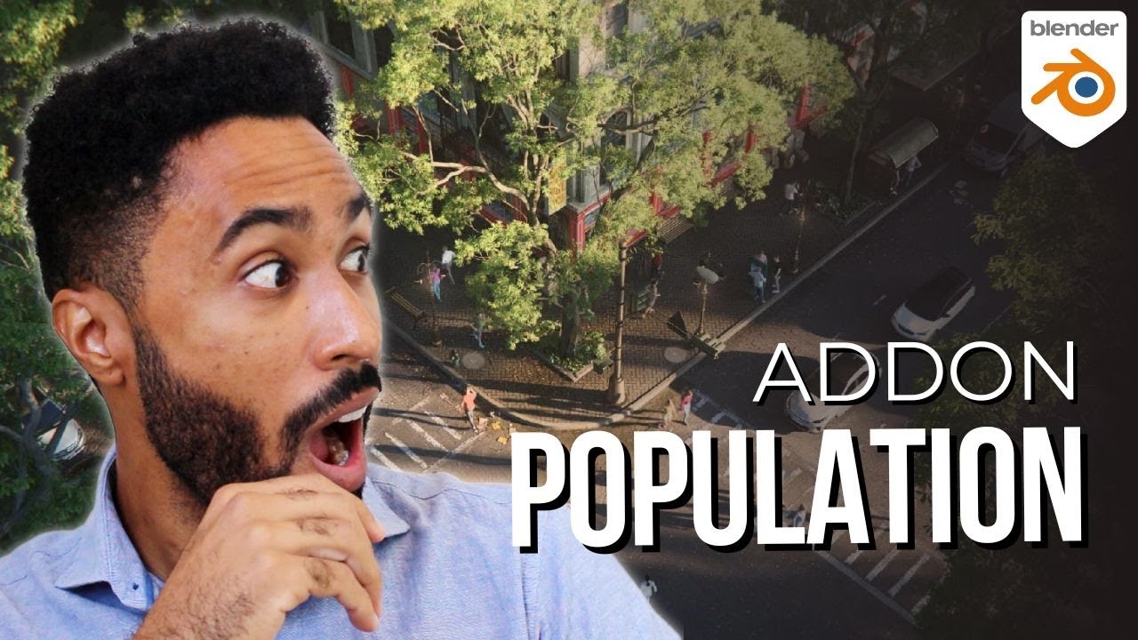 😲Criando uma MULTIDÃO no Blender - Population addon