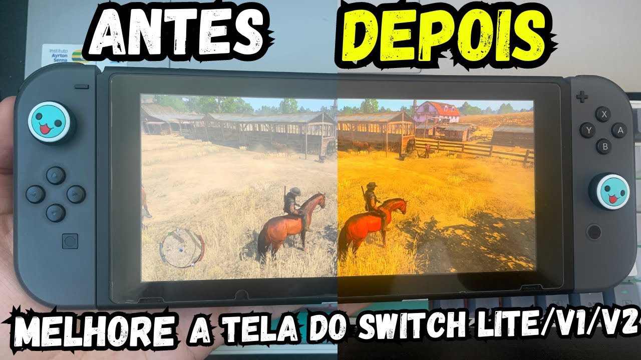 COMO MELHORAR a  QUALIDADE DA TELA DO SEU NINTENDO SWITCH LITE/ V1/V2 DESBLOQUEADO