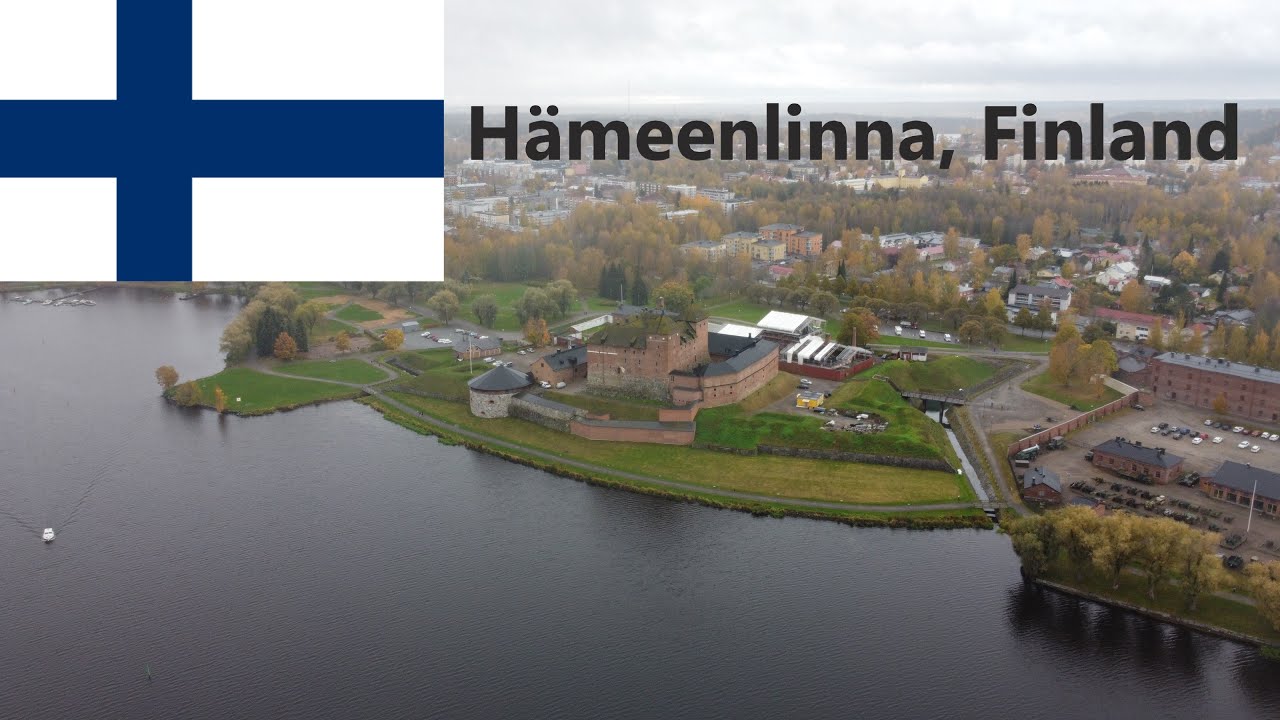 🌍 Epic Aerial Views of H&auml;meenlinna 🏰✨: Finland's Medieval Castle City from Above! 🚁📸